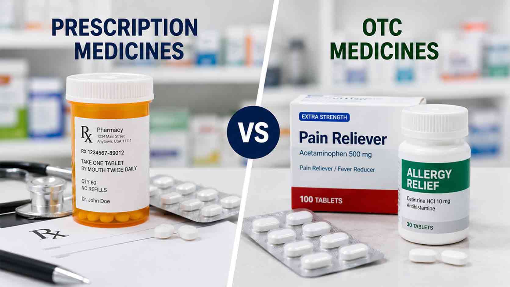 Prescription Medicines vs OTC Medicines: What's the Difference?